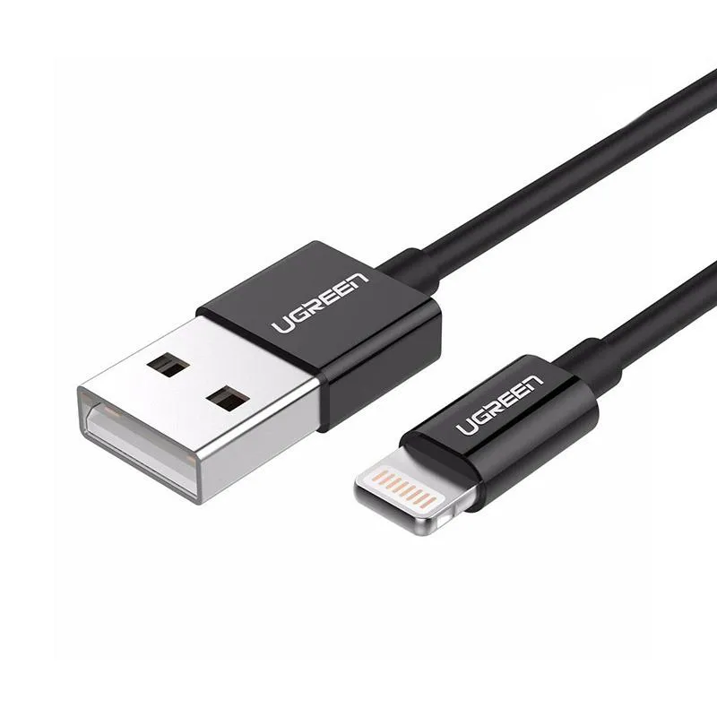 Кабель Ugreen USB - Lightning (M/M), 2 м, Black (80823) - мініатюра 3