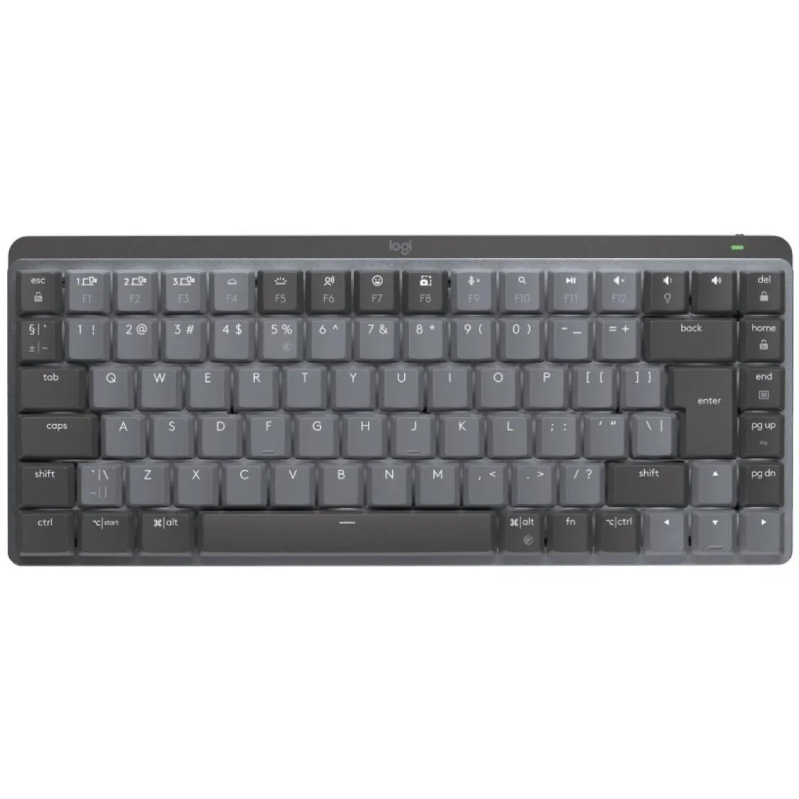 Клавiатура бездротова Logitech MX Mechanical Mini Bluetooth Illuminated Graphite (920-010782) - мініатюра 8
