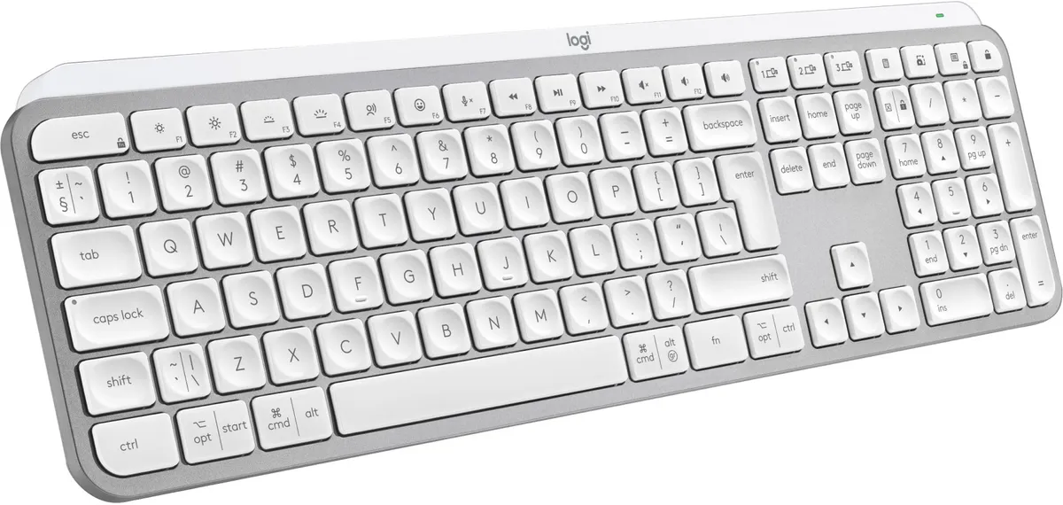 Клавiатура бездротова Logitech MX Keys S Pale Grey (920-011588) - зображення 1
