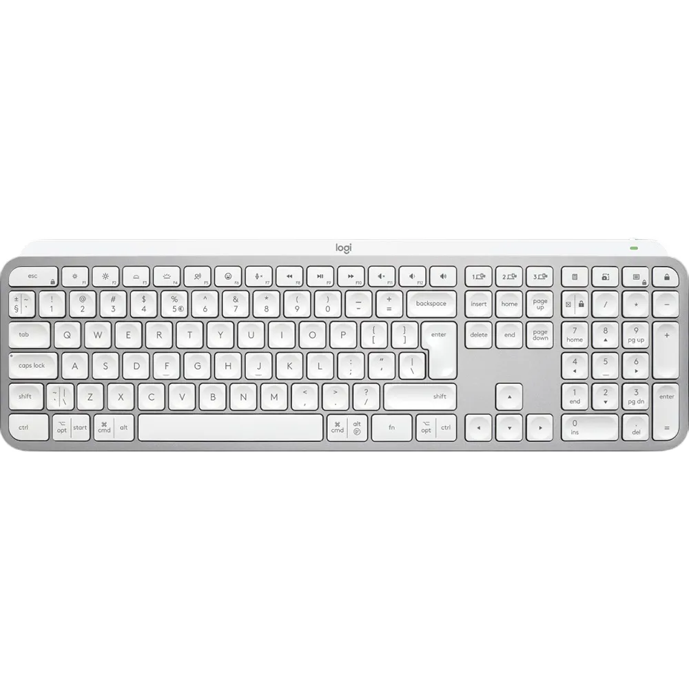 Клавiатура бездротова Logitech MX Keys S Pale Grey (920-011588) - мініатюра 3
