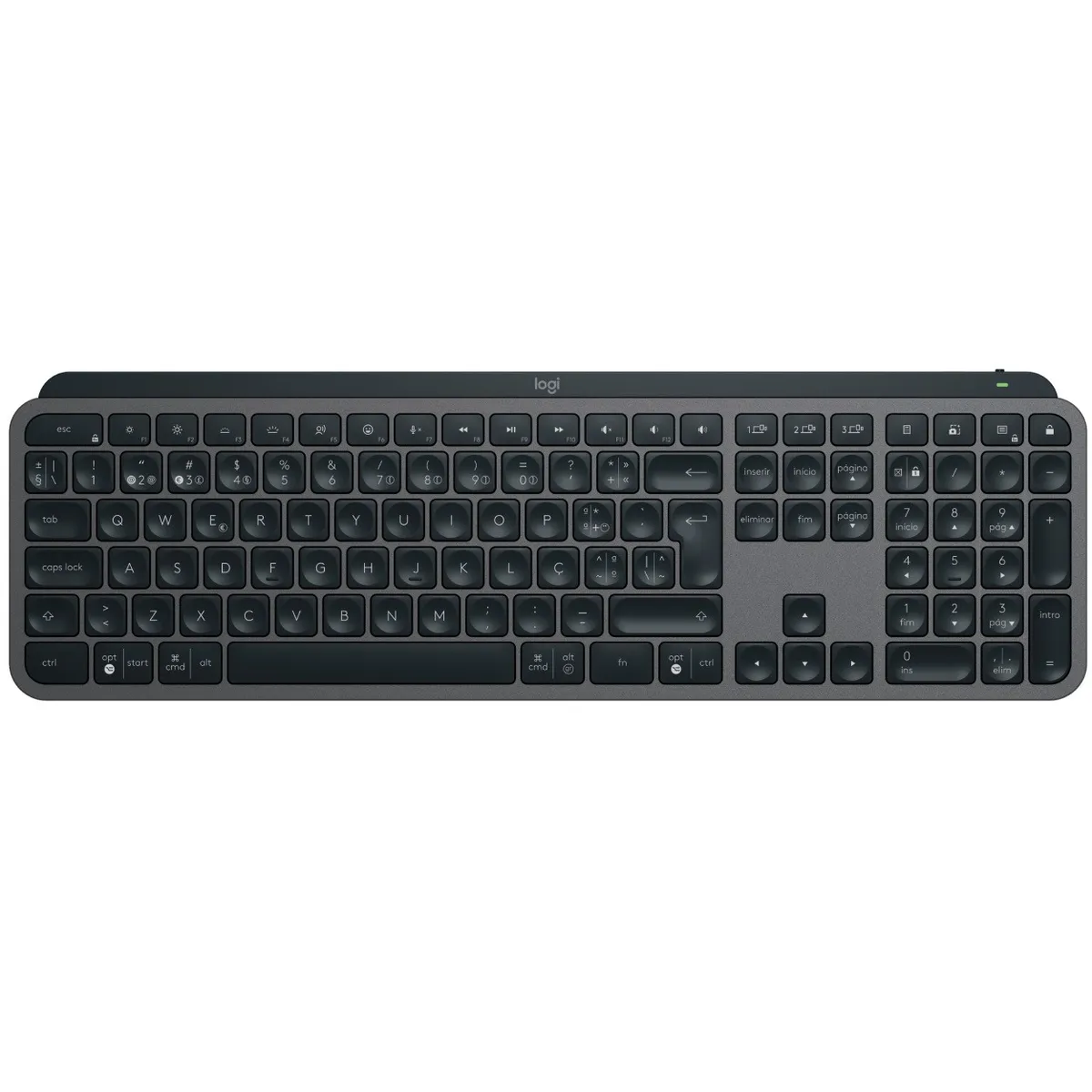 Клавiатура бездротова Logitech MX Keys S Graphite (920-011593) - зображення 1