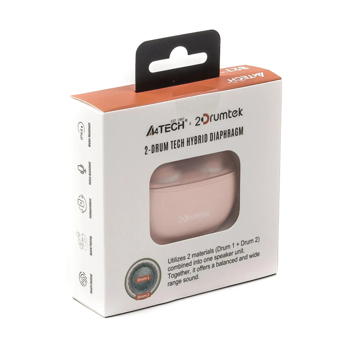 Bluetooth-гарнітура A4Tech B27 Baby Pink - зображення 1