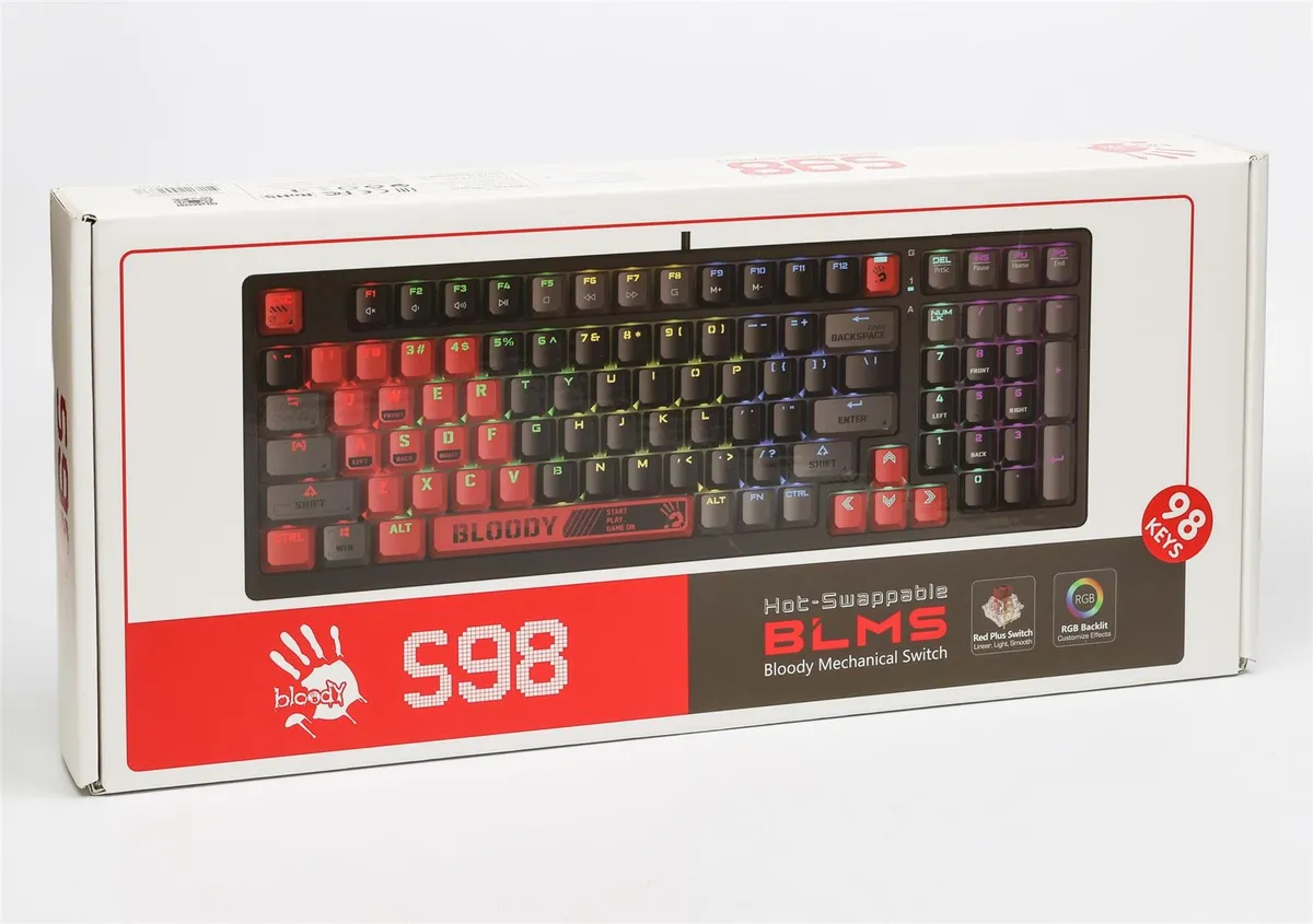 Клавіатура Bloody S98 Sports Red - мініатюра 9
