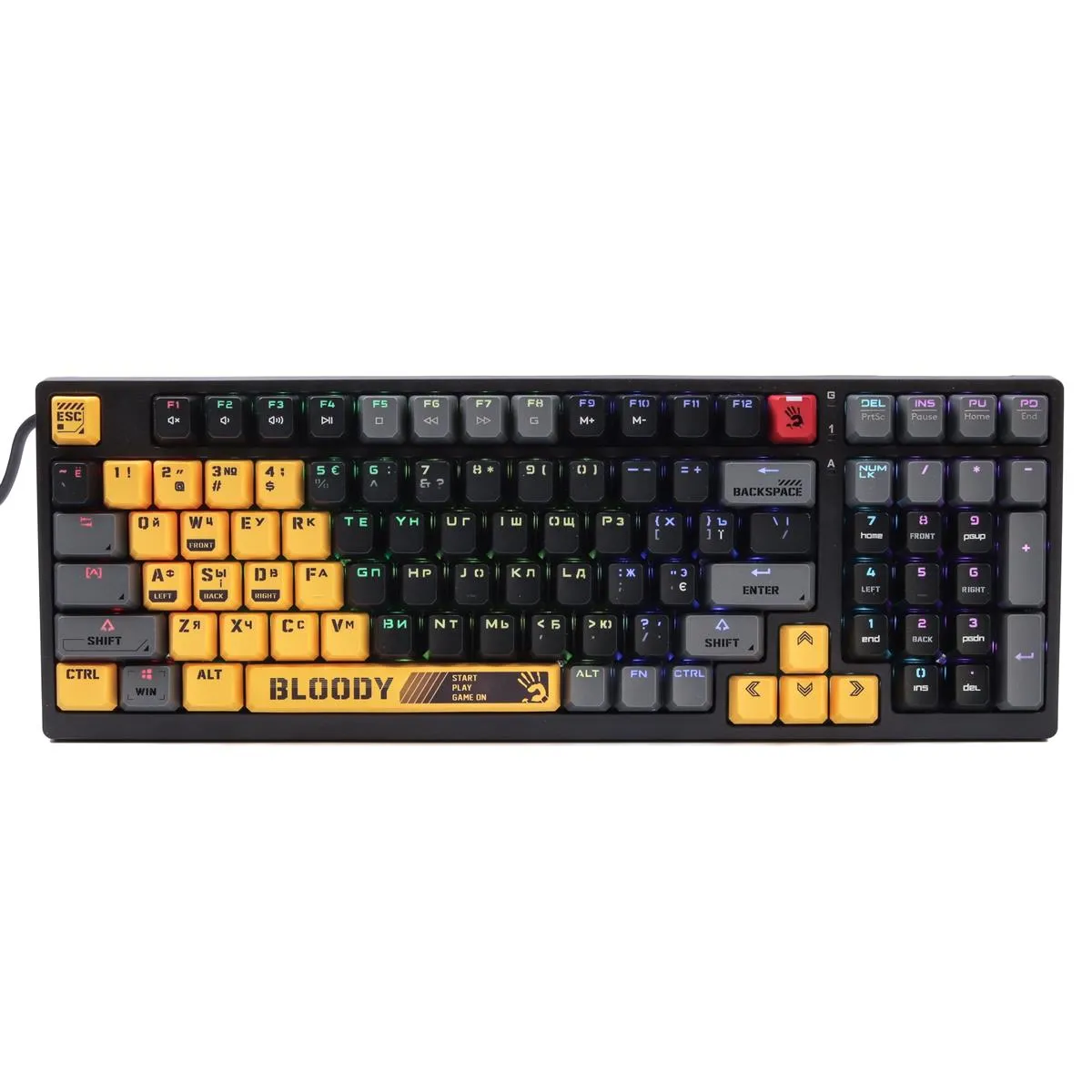 Клавіатура Bloody S98 Sports Lime - зображення 1