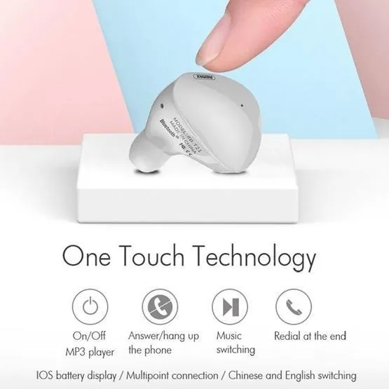 Bluetooth-гарнітура Remax RB-T21 White (6954851287896) - мініатюра 3