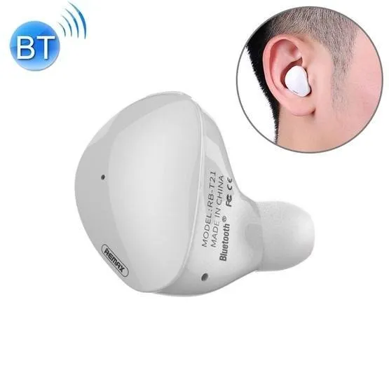 Bluetooth-гарнітура Remax RB-T21 White (6954851287896) - мініатюра 4