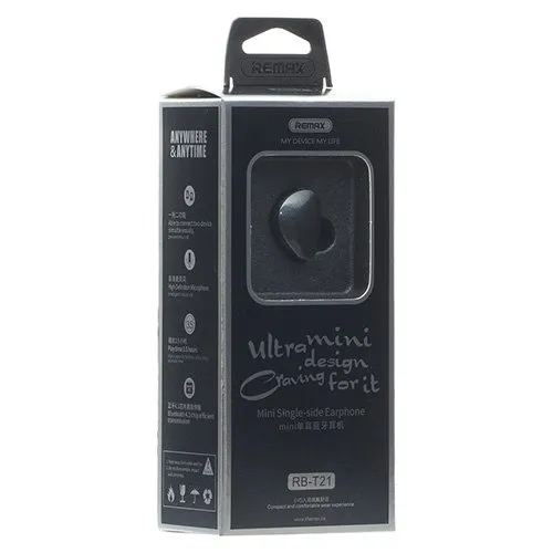 Bluetooth-гарнітура Remax RB-T21 Black (6954851287919) - мініатюра 7