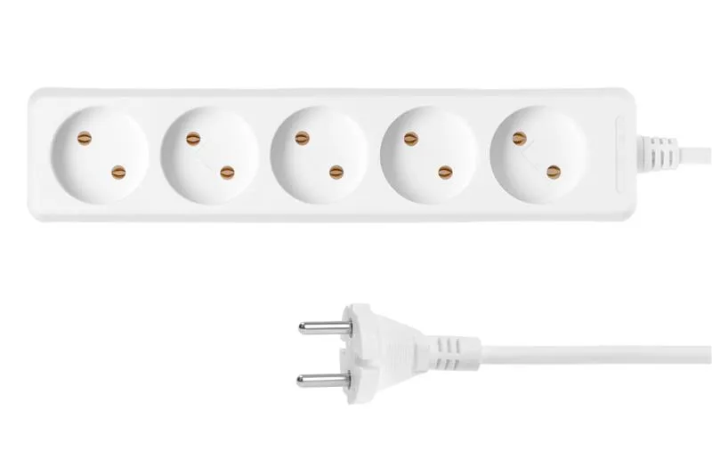 Фільтр живлення 2Е (2E-U05M3) 5 розетки, 3 м, білий - мініатюра 2