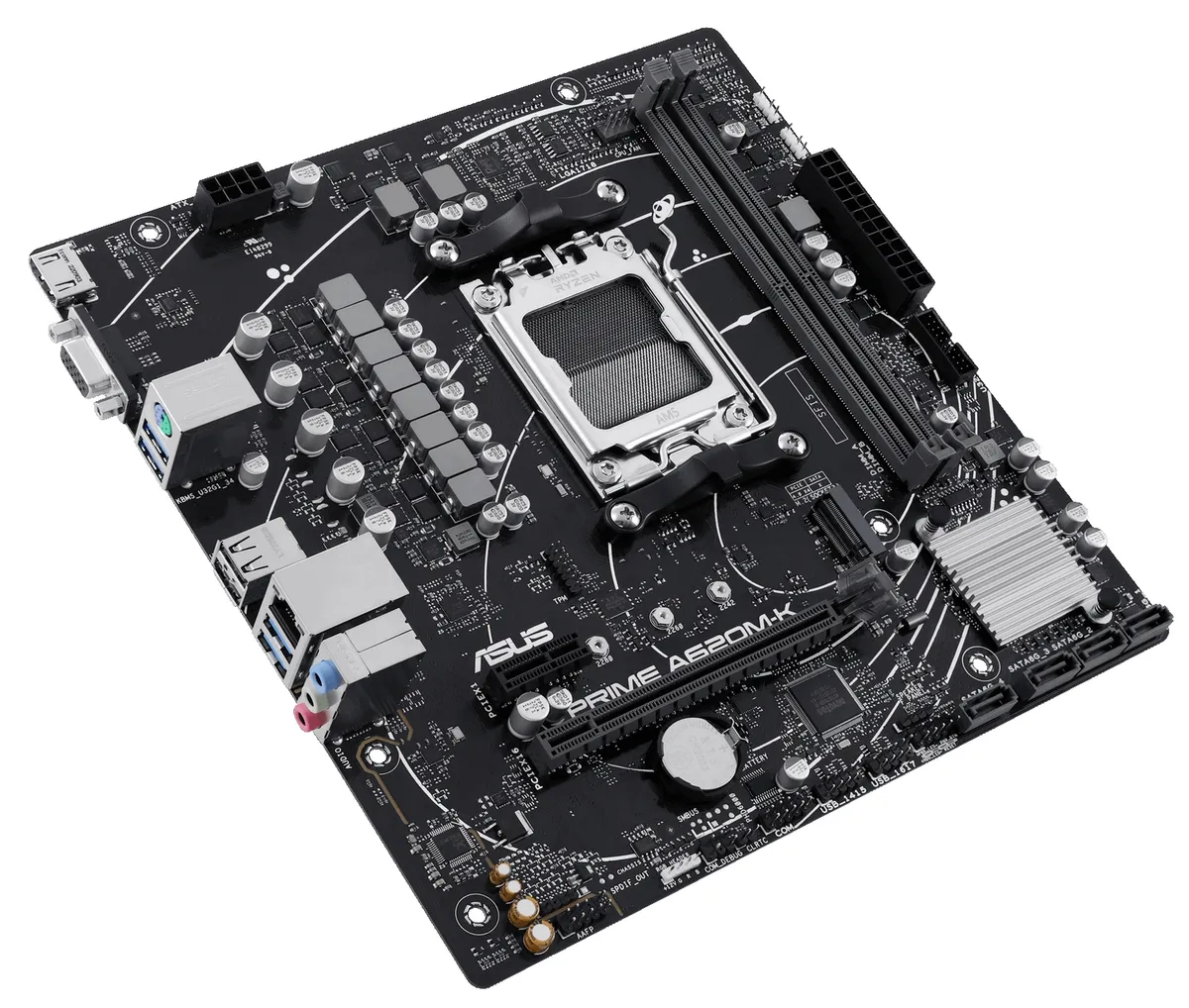 Материнська плата Asus Prime A620M-K Socket AM5 - мініатюра 3