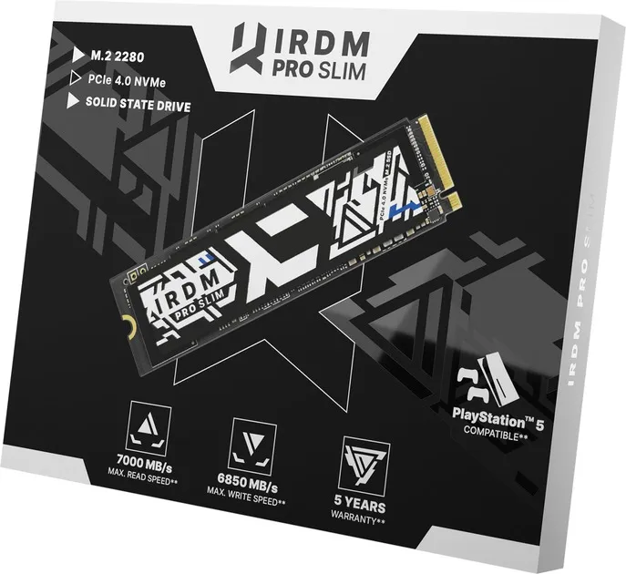 Накопичувач SSD 2TB Goodram IRDM Pro Slim M.2 2280 PCIe 4.0 x4 3D TLC (IRP-SSDPR-P44S-2K0-80) - мініатюра 3
