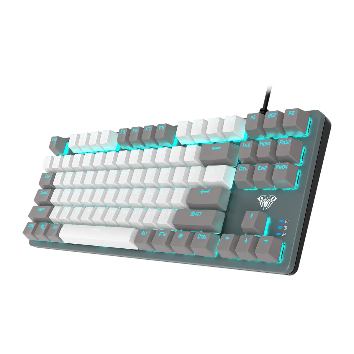 Клавіатура Aula Mechanical F3287 Grey/White Keycap KRGD Blue (6948391240954) - мініатюра 3