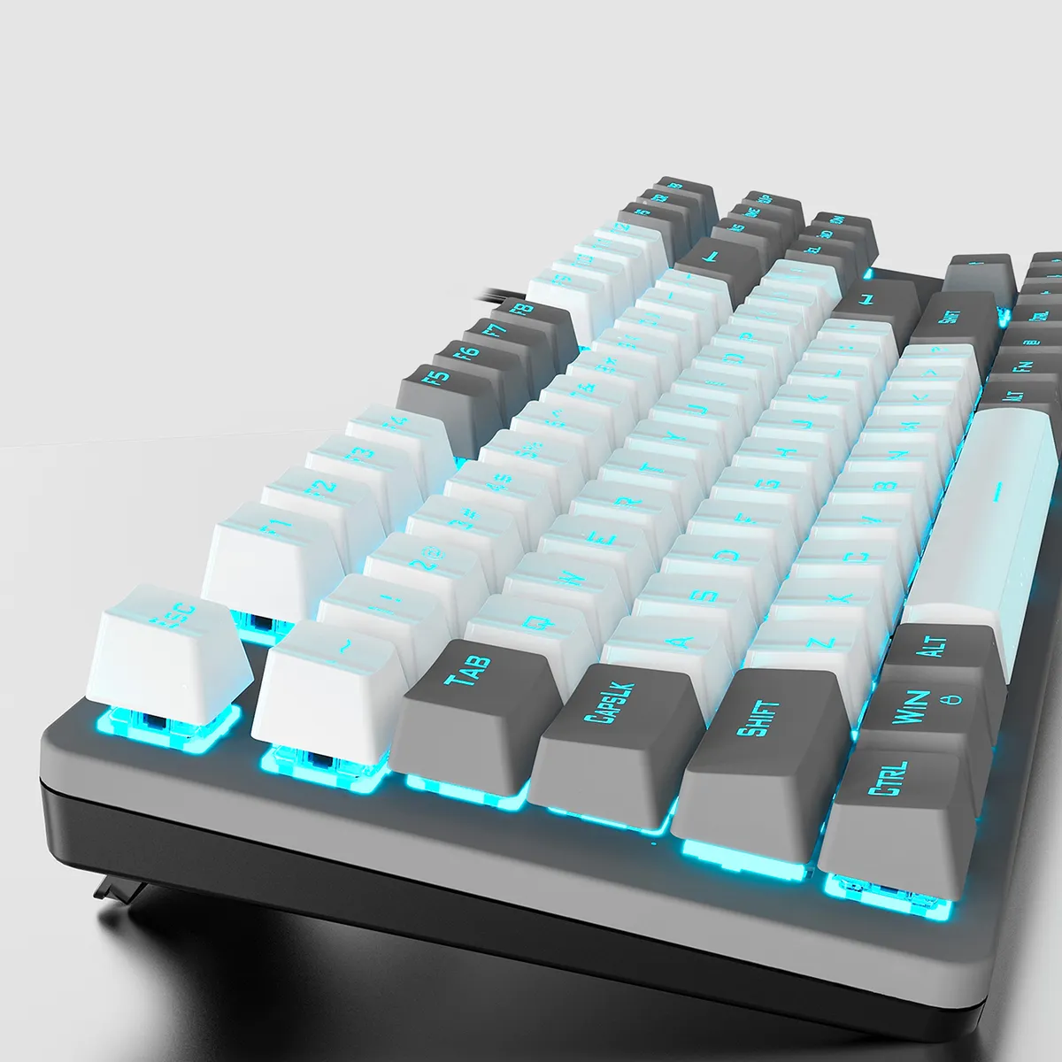 Клавіатура Aula Mechanical F3287 Grey/White Keycap KRGD Blue (6948391240954) - мініатюра 6