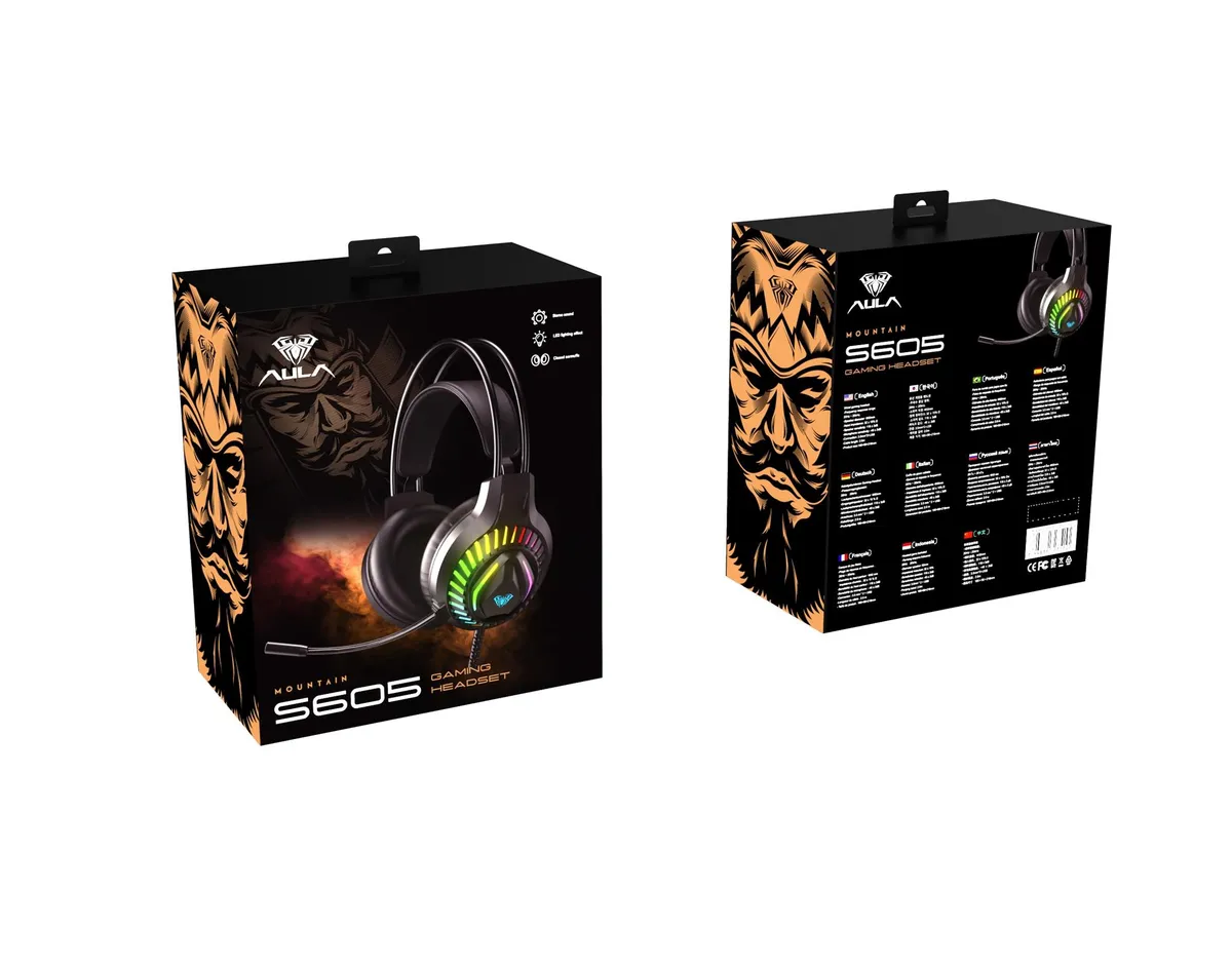 Гарнiтура Aula S605 Wired gaming headset Black (6948391235202) - мініатюра 8
