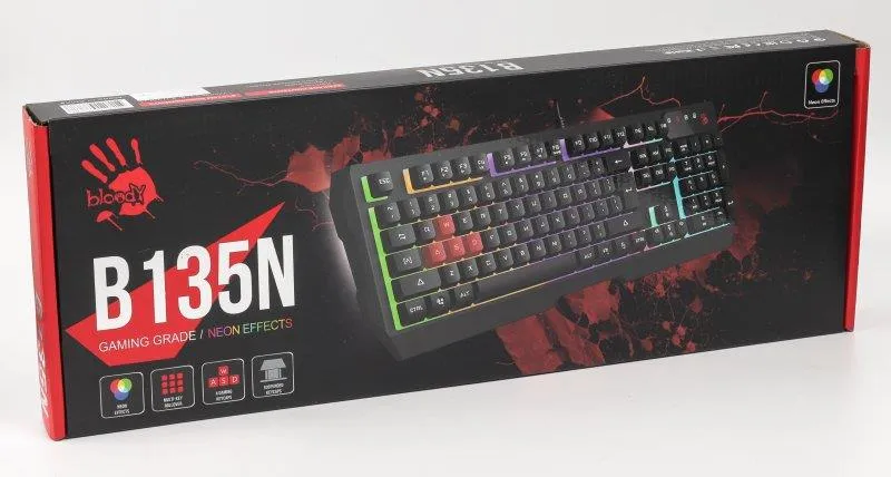Клавіатура Bloody B135N Black USB - мініатюра 6