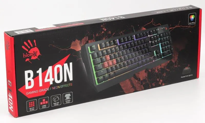 Клавіатура Bloody B140N Black USB - мініатюра 6