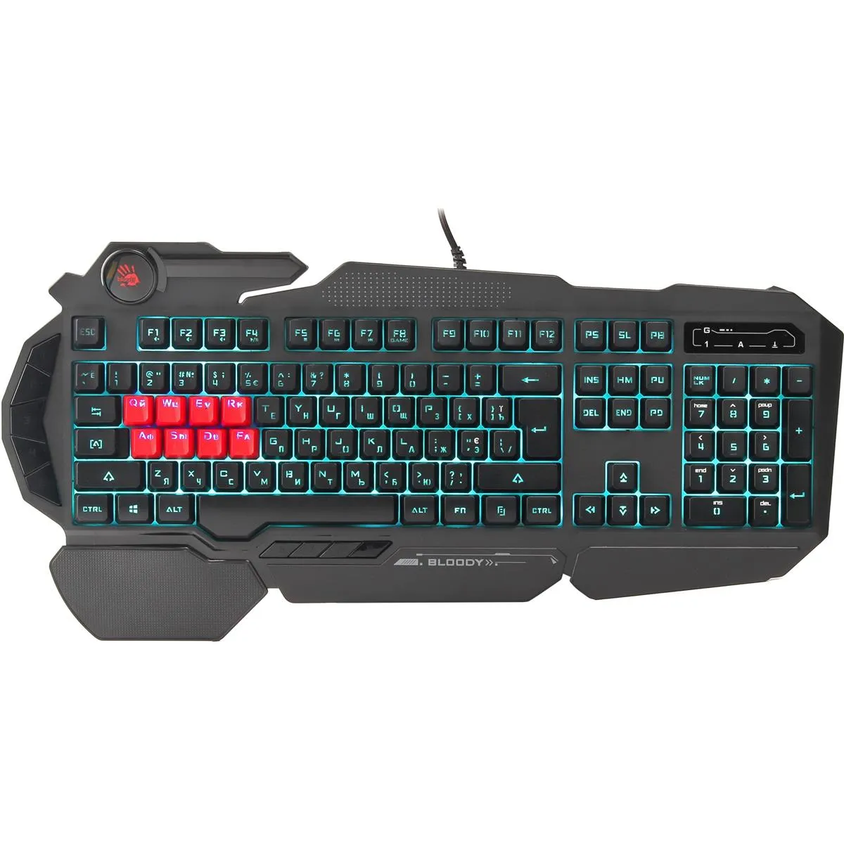 Клавіатура Bloody B318 LK Black USB - зображення 1
