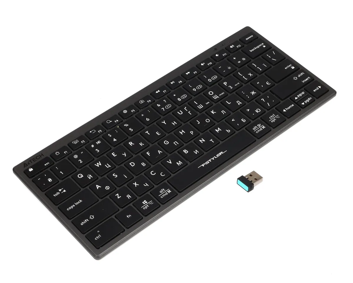 Клавіатура бездротова A4Tech Fstyler FBX51C Grey - мініатюра 11