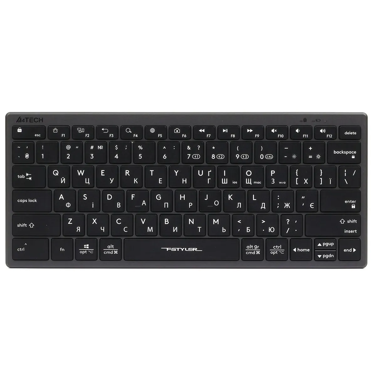 Клавіатура бездротова A4Tech Fstyler FBX51C Grey - мініатюра 15