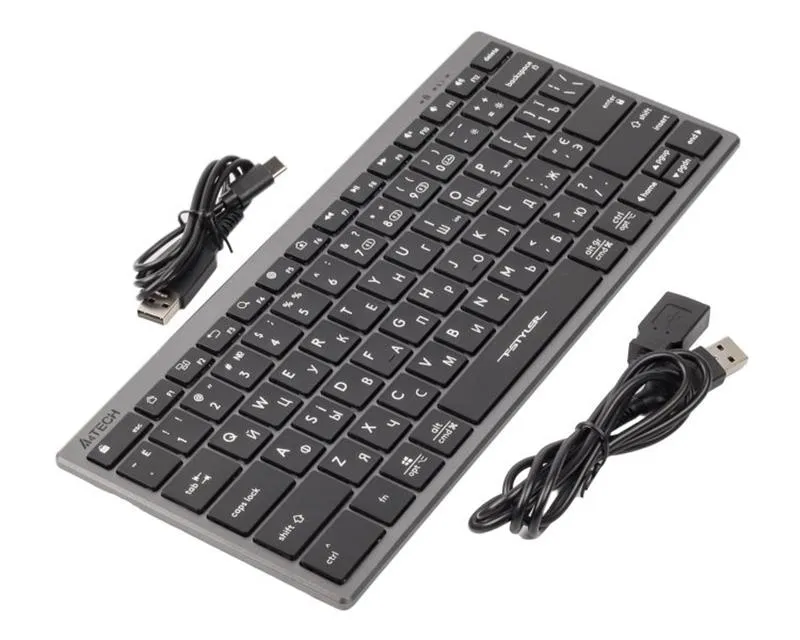 Клавіатура бездротова A4Tech Fstyler FBX51C Grey - мініатюра 6