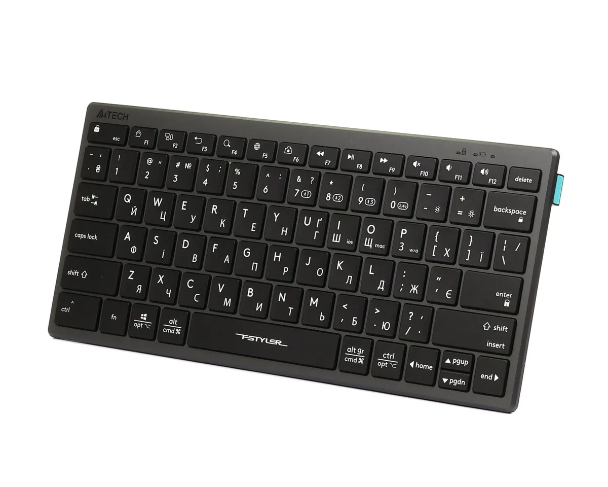 Клавіатура бездротова A4Tech Fstyler FBX51C Grey - мініатюра 8
