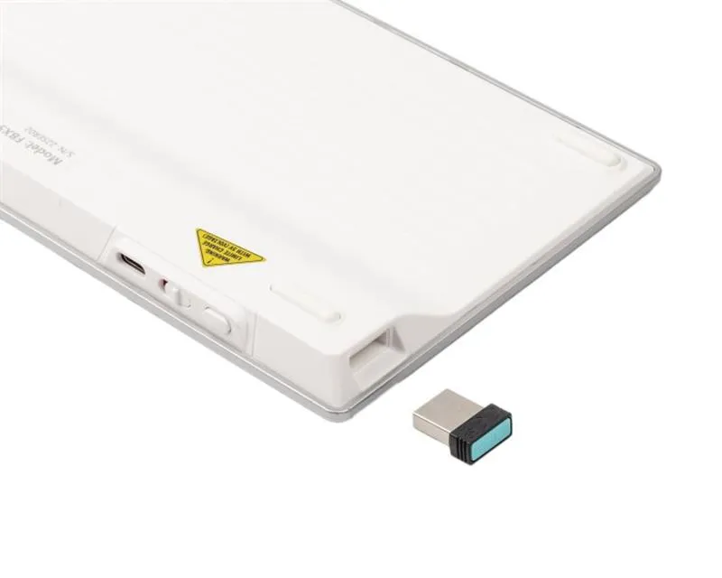 Клавіатура бездротова A4Tech Fstyler FBX51C White - зображення 1