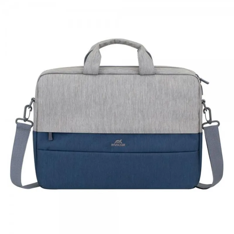 Сумка Rivacase Prater 7532 15.6" Grey/Dark Blue - зображення 1