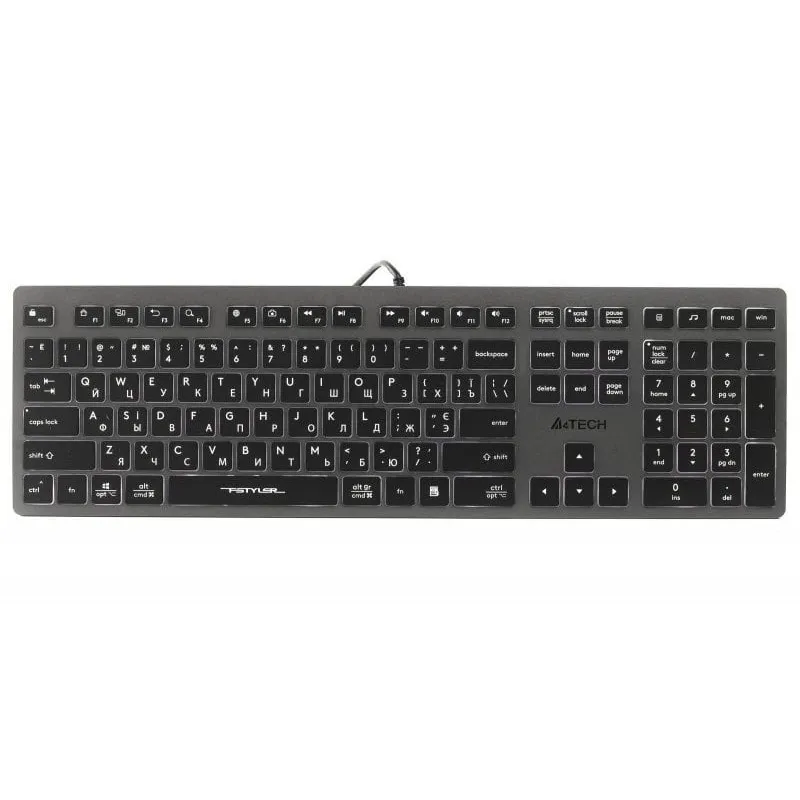 Клавіатура A4Tech Fstyler FX60 White Neon backlit - зображення 1