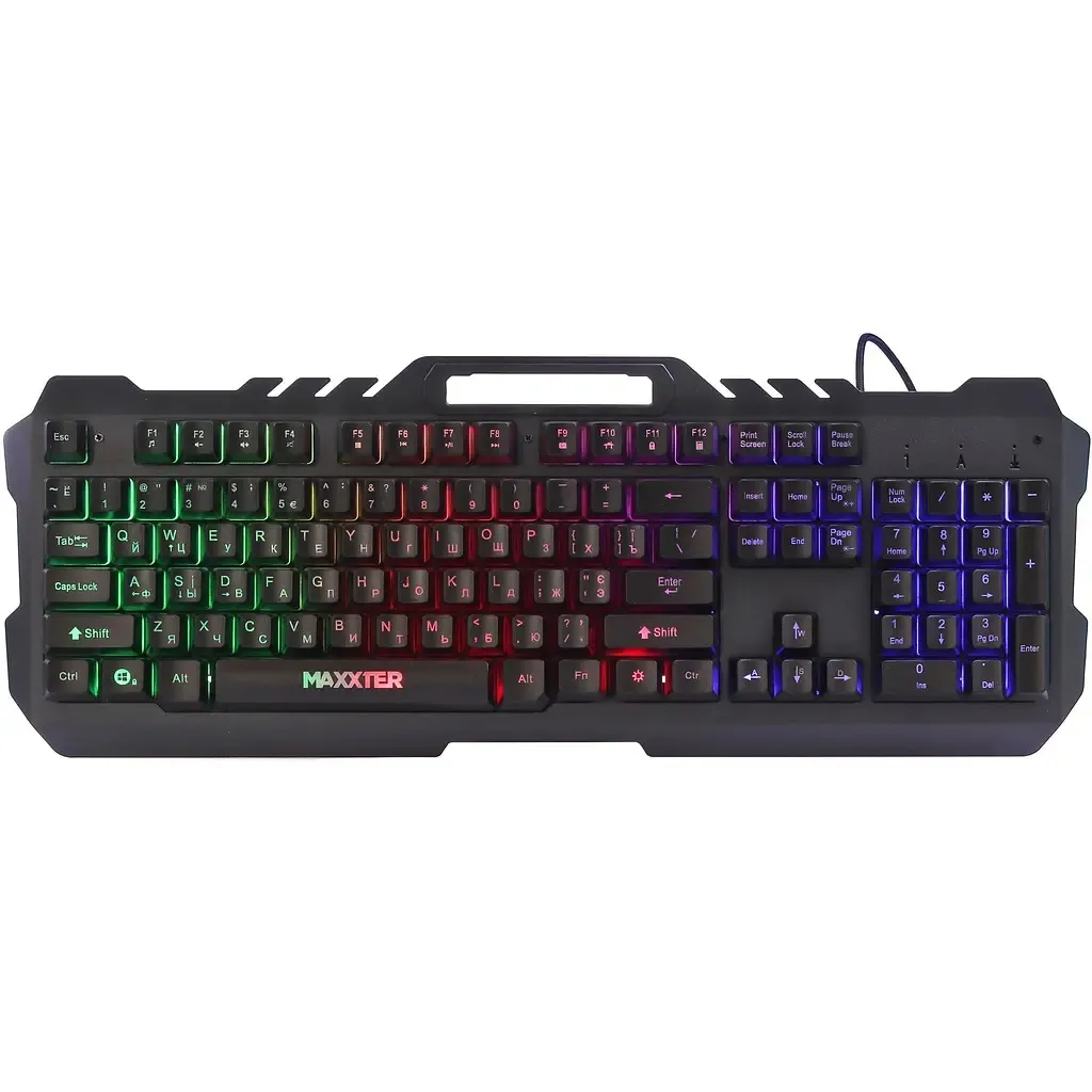 Клавiатура Maxxter KBG-UML-01-UA Black - зображення 1