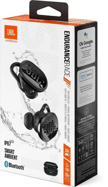 Bluetooth-гарнітура JBL Endurance Race Black (JBLENDURACEBLK) - мініатюра 10