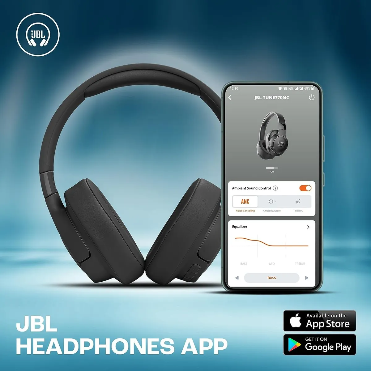 Bluetooth-гарнітура JBL T770NC Black (JBLT770NCBLK) - мініатюра 13