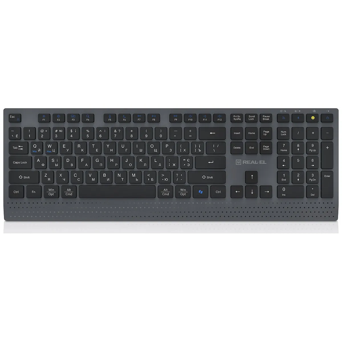 Клавіатура бездротова REAL-EL RK-715W - зображення 1