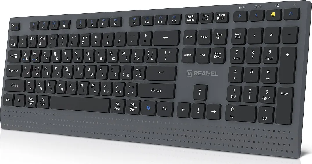 Клавіатура бездротова REAL-EL RK-715W - мініатюра 3