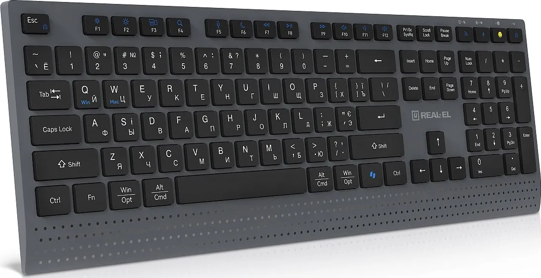 Клавіатура бездротова REAL-EL RK-715W - мініатюра 5