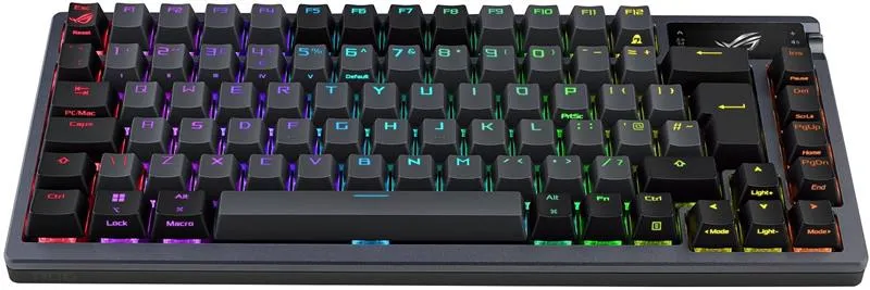 Клавіатура бездротова Asus ROG Azoth RGB WL BT Black (90MP0316-BKUA01) - мініатюра 2