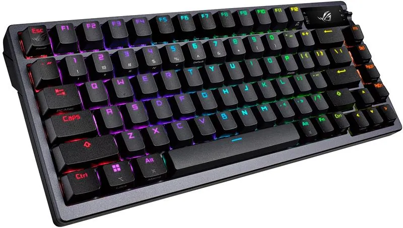 Клавіатура бездротова Asus ROG Azoth RGB WL BT Black (90MP0316-BKUA01) - мініатюра 5