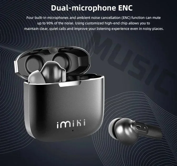 Bluetooth-гарнітура iMiki MT2 Black - мініатюра 9