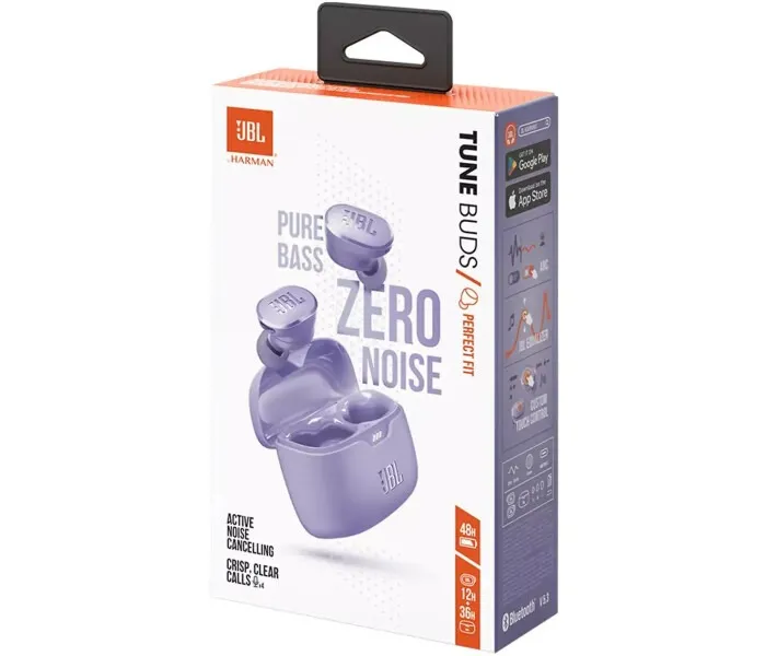 Bluetooth-гарнітура JBL Tune Buds Purple (JBLTBUDSPUR) - мініатюра 9