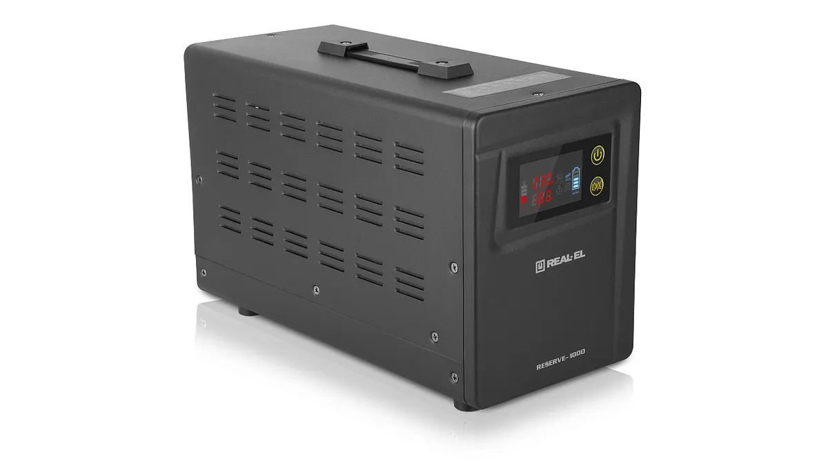 Джерело безпребійного живлення REAL-EL Reserve-1000 (EL122100004) - мініатюра 4