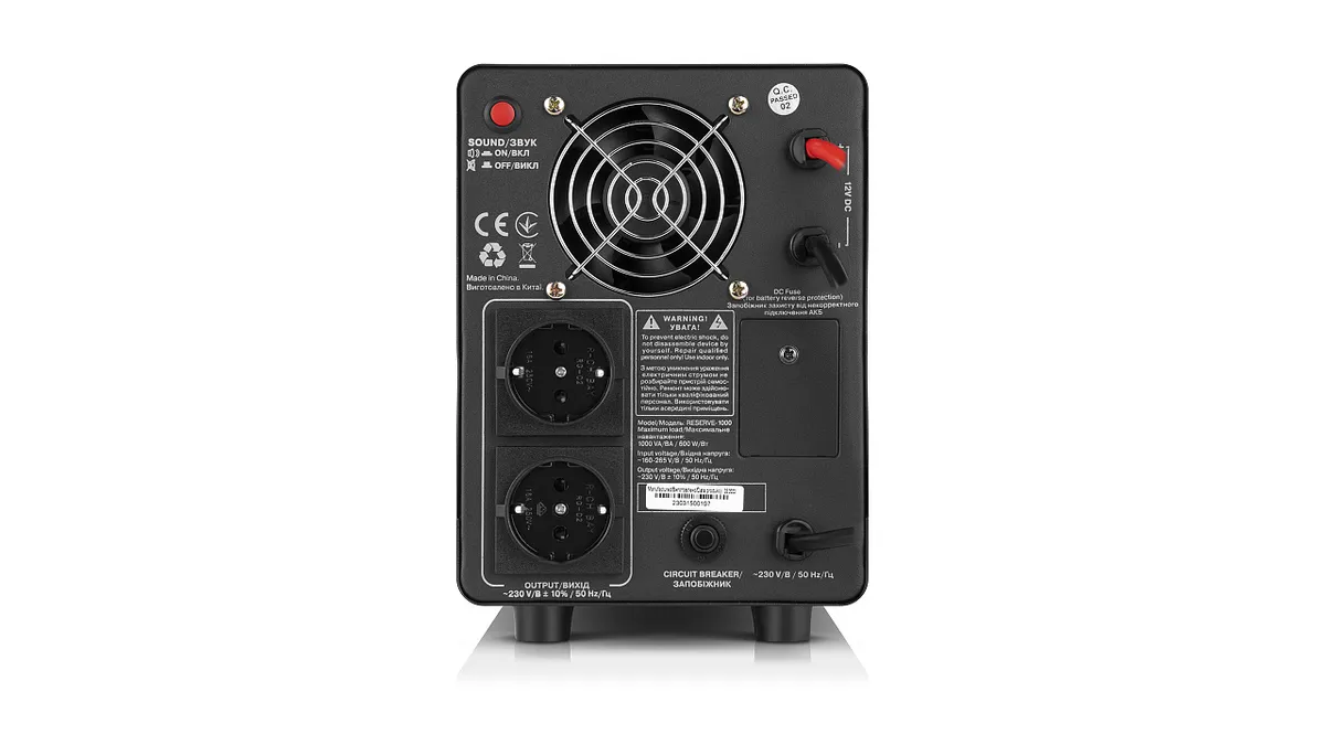 Джерело безпребійного живлення REAL-EL Reserve-1000 (EL122100004) - мініатюра 5