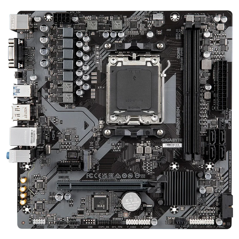 Материнська плата Gigabyte A620M S2H Socket AM5 - мініатюра 2