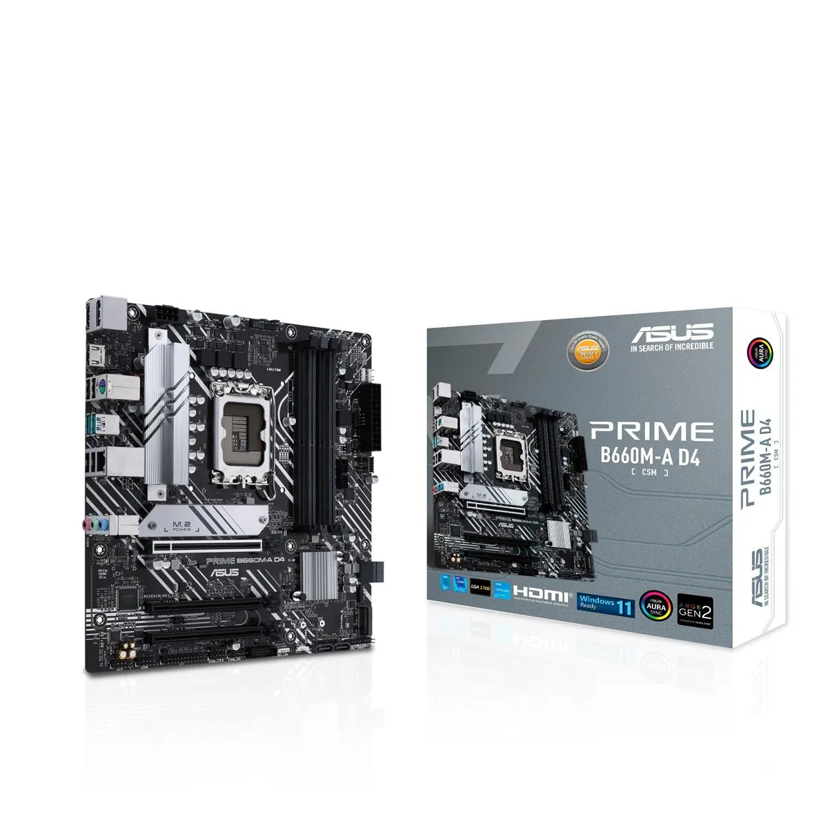 Материнська плата Asus Prime B660M-A D4-CSM Socket 1700 - зображення 1