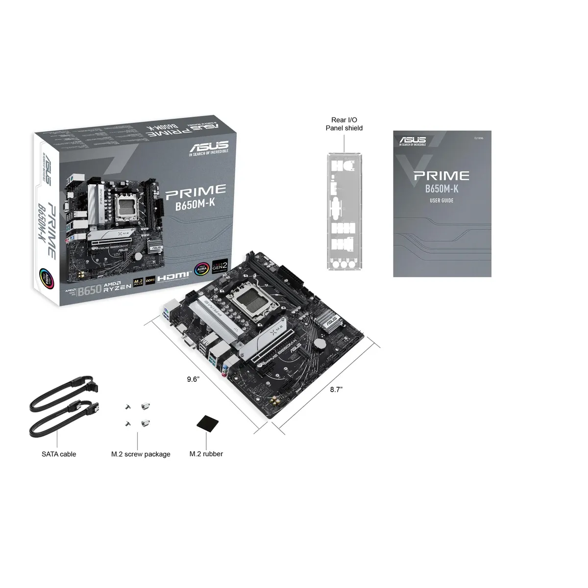 Материнська плата Asus Prime B650M-K Socket AM5 - мініатюра 14