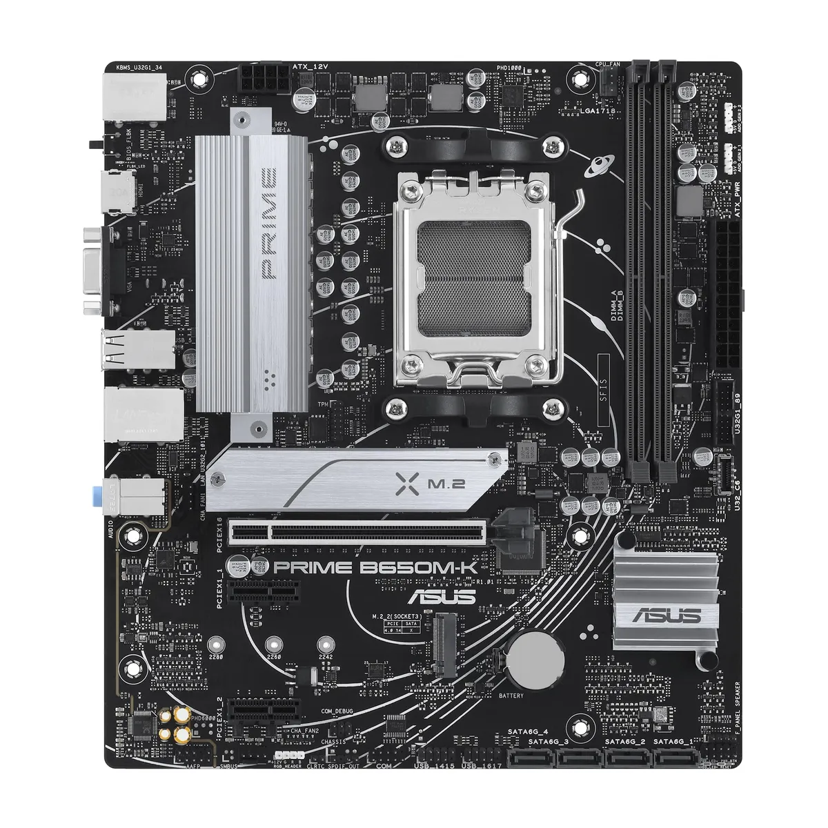 Материнська плата Asus Prime B650M-K Socket AM5 - мініатюра 9