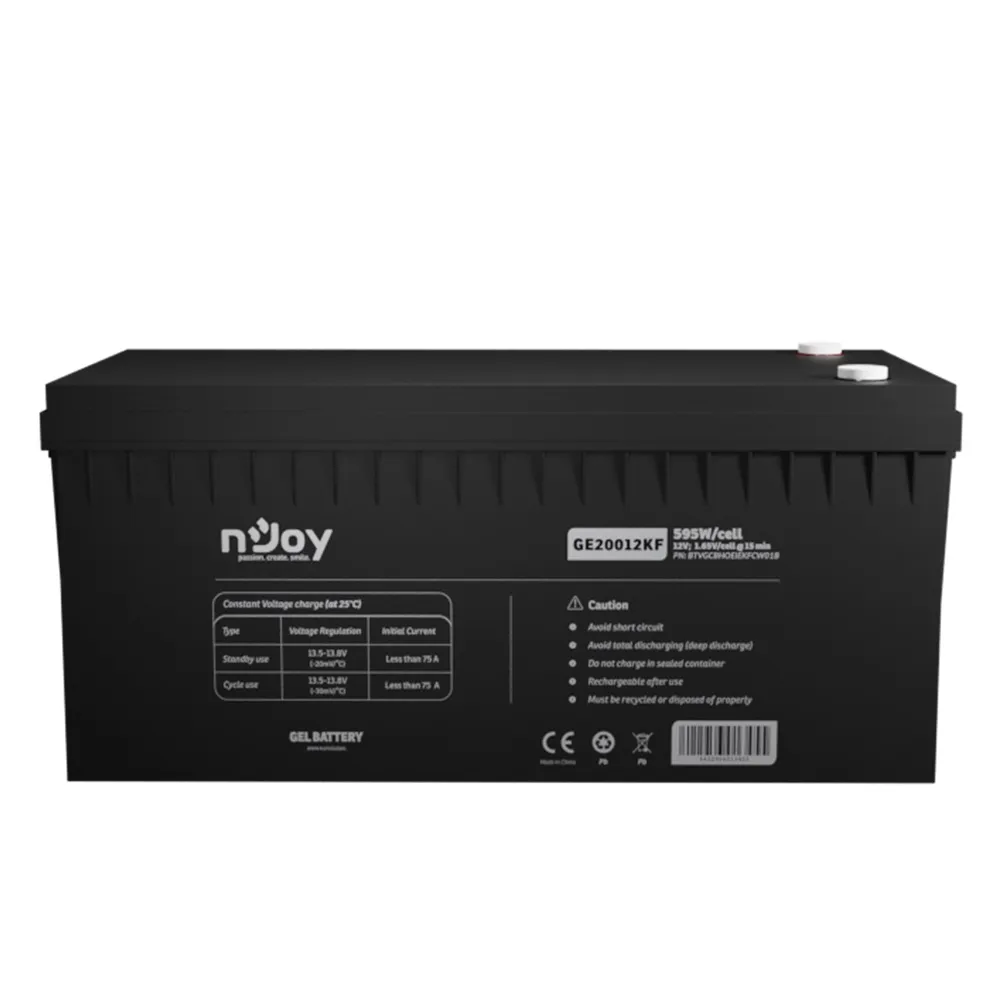 Акумуляторна батарея Njoy GE20012KF 12V 200AH (BTVGCBHOEIEKFCW01B) GEL - мініатюра 2