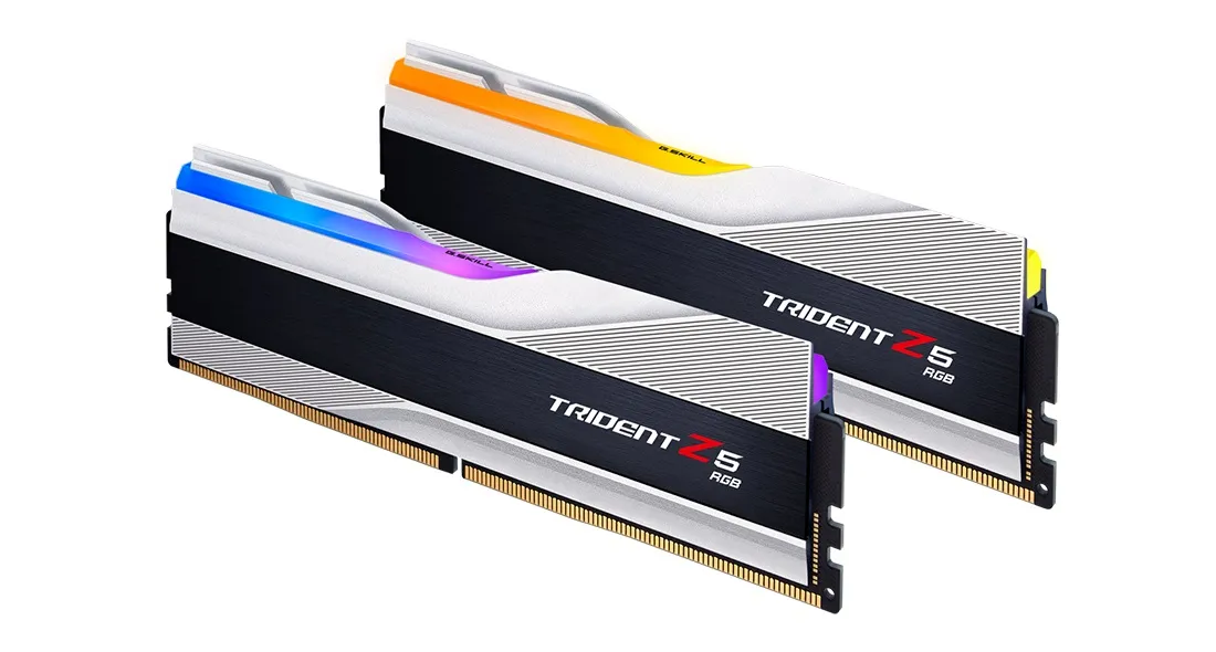 Модуль пам`ятi DDR5 2x16GB/8000 G.Skill Trident Z5 RGB Silver (F5-8000J3848H16GX2-TZ5RS) - мініатюра 2