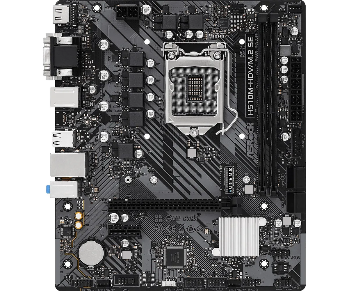 Материнська плата ASRock H510M-HDV/M.2 SE Socket 1200 - зображення 1