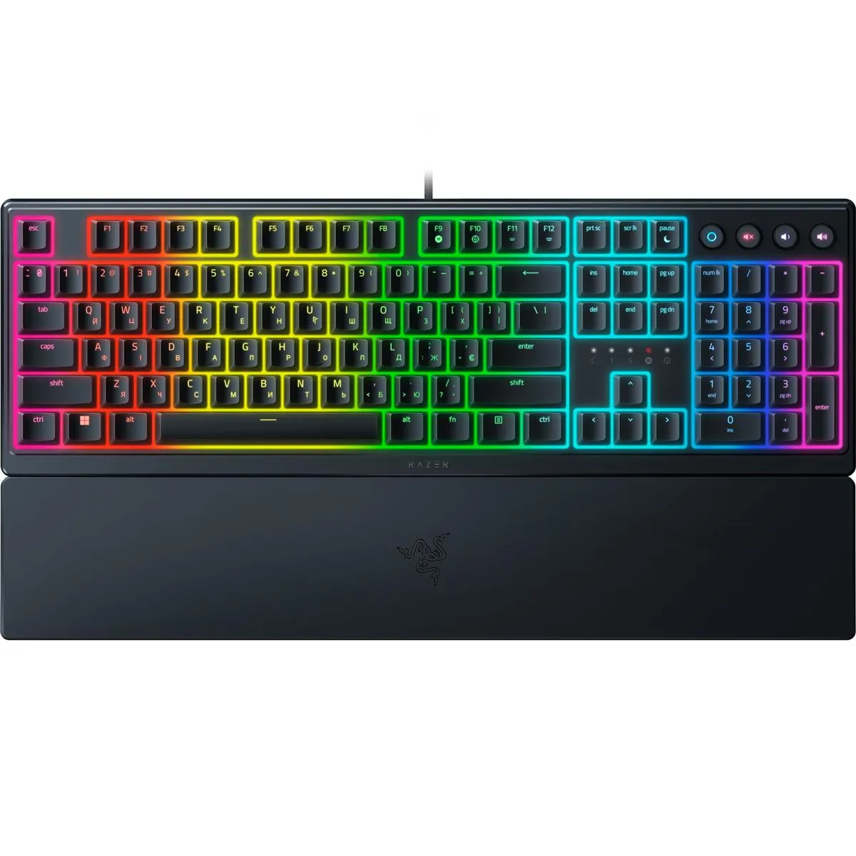 Клавiатура Razer Ornata V3 UKR Black (RZ03-04462100-R371) - зображення 1