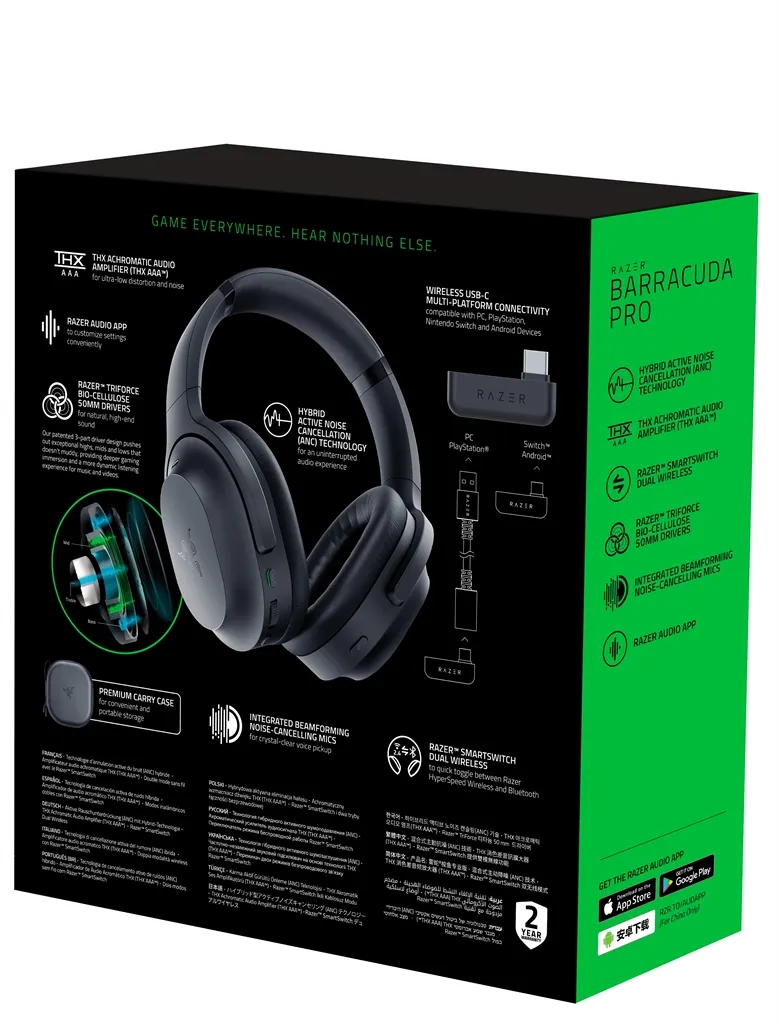 Bluetooth-гарнітура Razer Barracuda Pro Black (RZ04-03780100-R3M1) - мініатюра 7