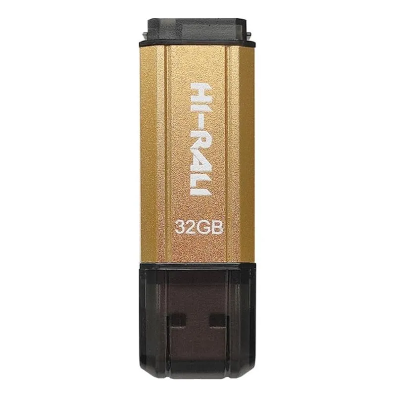 Флеш-накопичувач USB 32GB Hi-Rali Stark Series Gold (HI-32GBSTGD) - зображення 1