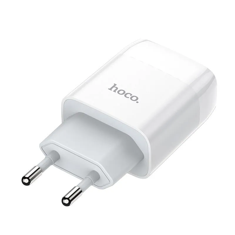 Зарядний пристрій Hoco C73A Glorious (2USB, 2.4А) White (6931474712912) - зображення 1